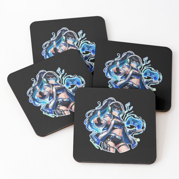 Item preview, Cyber Anime Gamer Girl Futuristic Gaming designed and sold by Animepopstudio.
