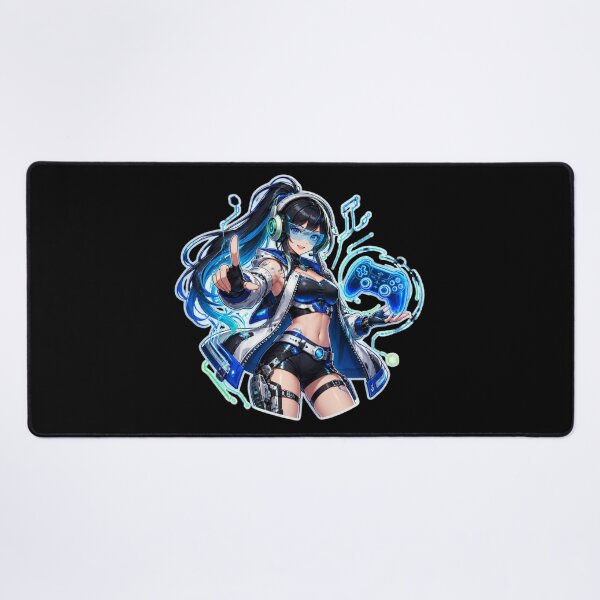 Item preview, Cyber Anime Gamer Girl Futuristic Gaming designed and sold by Animepopstudio.