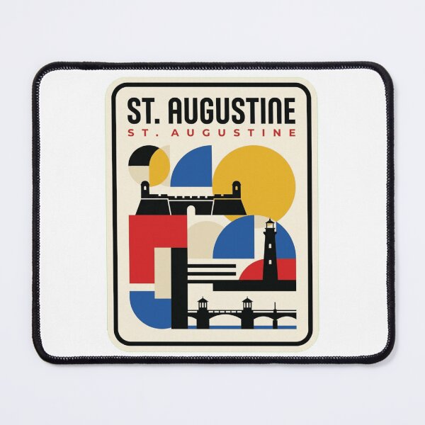 Item preview, Retro St. Augustine Bauhaus Geometric Skyline designed and sold by k3rstman1.
