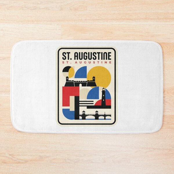 Item preview, Retro St. Augustine Bauhaus Geometric Skyline designed and sold by k3rstman1.