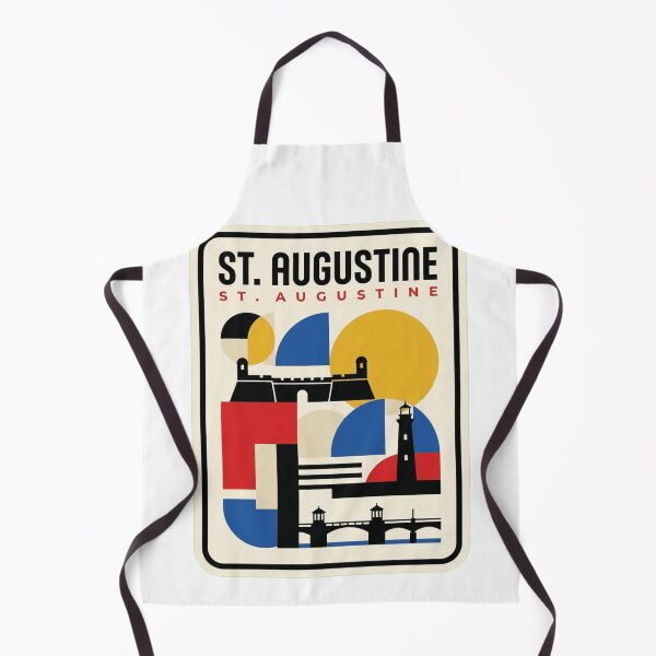Item preview, Retro St. Augustine Bauhaus Geometric Skyline designed and sold by k3rstman1.