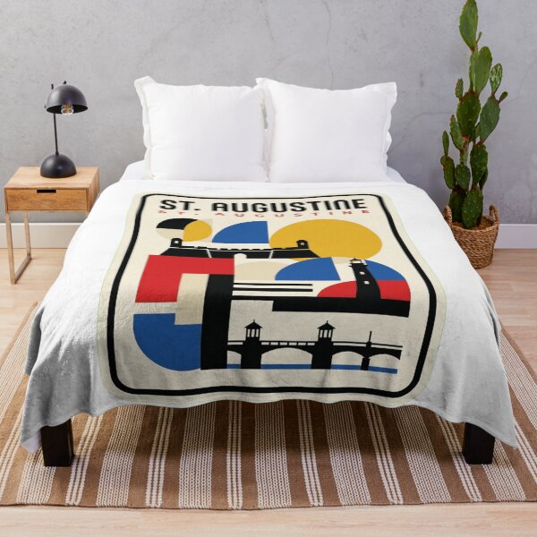 Item preview, Retro St. Augustine Bauhaus Geometric Skyline designed and sold by k3rstman1.