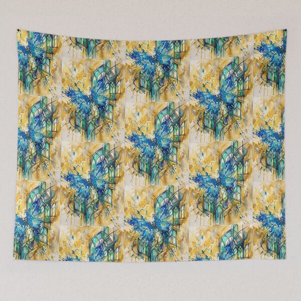 Item preview, Blue Morpho Stained-Glass Architect designed and sold by PictoVibe.