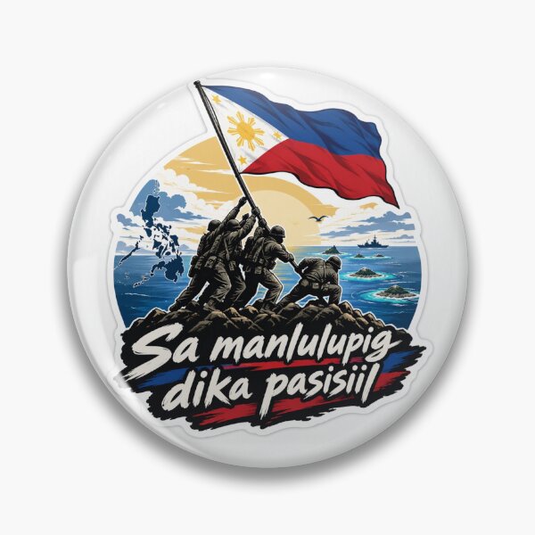 Item preview, Filipino Patriotism Sticker - Sa Manlulupig Di Ka Pasisiil designed and sold by nhk999.
