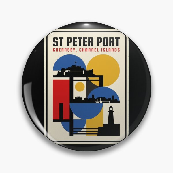 Artikelvorschau, Retro-Bauhaus-Skyline von St. Peter Port entworfen und verkauft von k3rstman1.