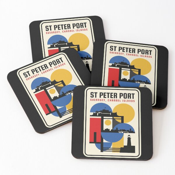 Item preview, Retro St Peter Port Bauhaus Geometric Skyline designed and sold by k3rstman1.