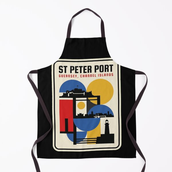 Item preview, Retro St Peter Port Bauhaus Geometric Skyline designed and sold by k3rstman1.