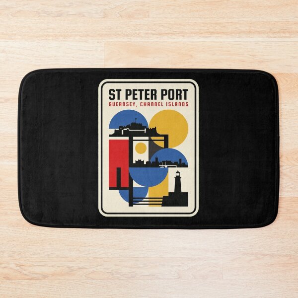 Item preview, Retro St Peter Port Bauhaus Geometric Skyline designed and sold by k3rstman1.