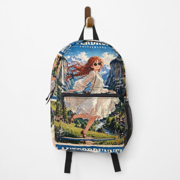 Item preview, Switzerland — Lauterbrunnen Valley — A Whimsical Journey Through Switzerland's Waterfall Valley designed and sold by DibujandoPorfa.
