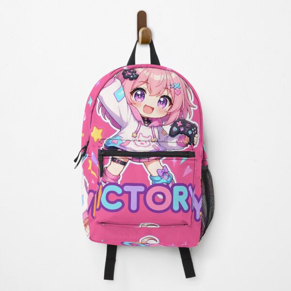 Item preview, Kawaii Anime Gamer Girl Victory designed and sold by Animepopstudio.