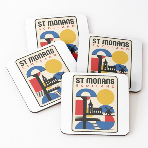 Item preview, Retro St Monans Bauhaus Geometric Skyline designed and sold by k3rstman1.