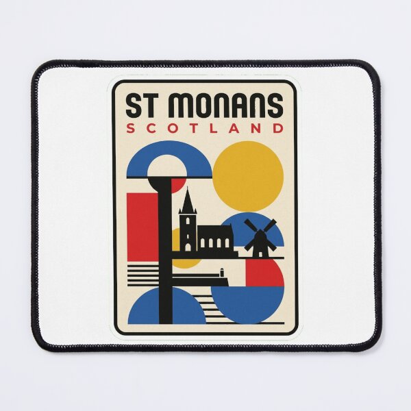 Item preview, Retro St Monans Bauhaus Geometric Skyline designed and sold by k3rstman1.