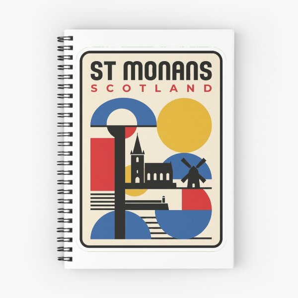 Item preview, Retro St Monans Bauhaus Geometric Skyline designed and sold by k3rstman1.