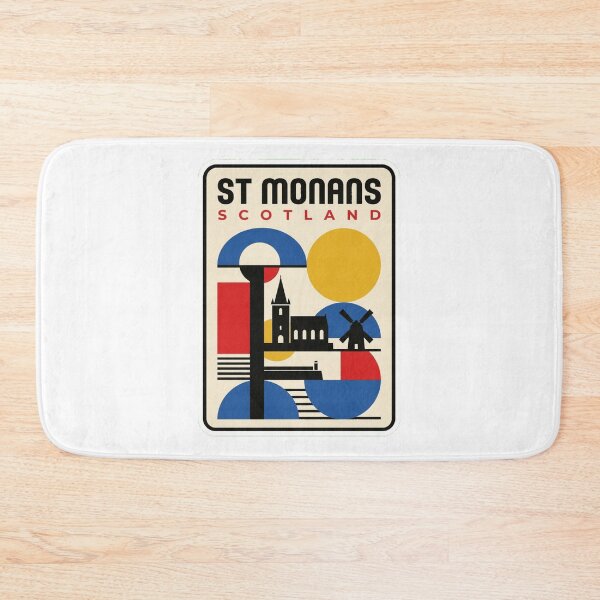Item preview, Retro St Monans Bauhaus Geometric Skyline designed and sold by k3rstman1.