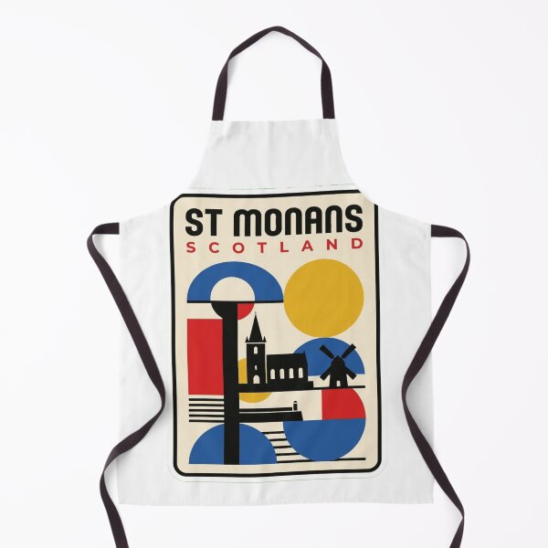 Item preview, Retro St Monans Bauhaus Geometric Skyline designed and sold by k3rstman1.