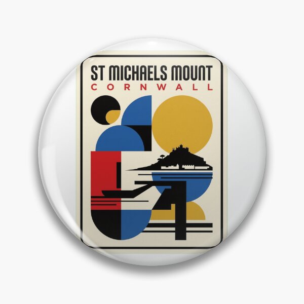 Item preview, Retro St Michaels Mount Bauhaus Geometric Skyline designed and sold by k3rstman1.