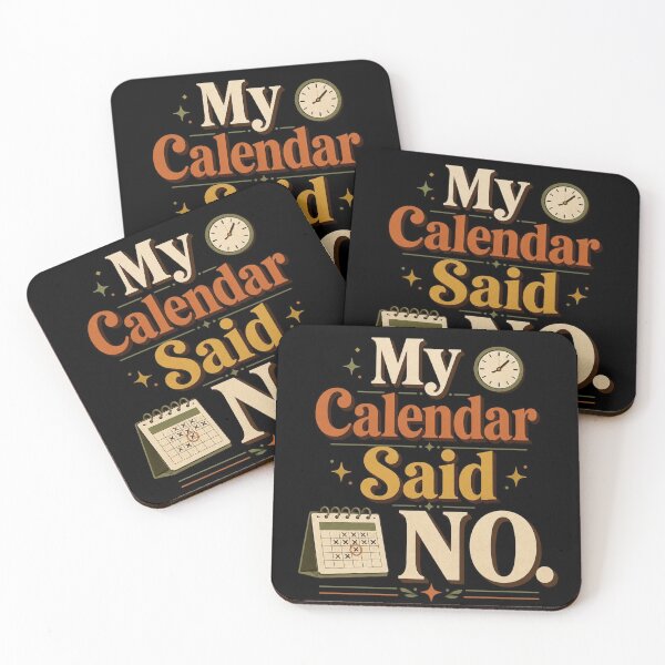 Item preview, My Calendar Said No. | Funny Office Humor Retro Typography designed and sold by Irene Catchmind.