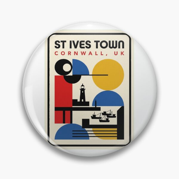 Item preview, Retro St Ives Town Bauhaus Geometric Skyline designed and sold by k3rstman1.