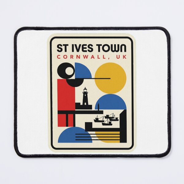 Item preview, Retro St Ives Town Bauhaus Geometric Skyline designed and sold by k3rstman1.