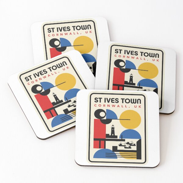 Item preview, Retro St Ives Town Bauhaus Geometric Skyline designed and sold by k3rstman1.