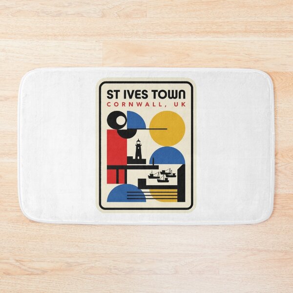 Item preview, Retro St Ives Town Bauhaus Geometric Skyline designed and sold by k3rstman1.