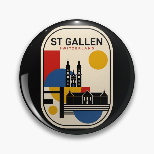 Artikelvorschau, Retro St. Gallen Bauhaus Geometrische Skyline entworfen und verkauft von k3rstman1.