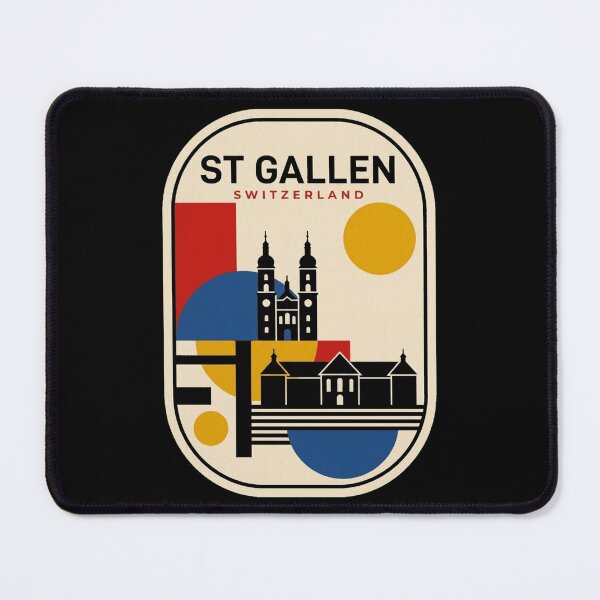 Item preview, Retro St Gallen Bauhaus Geometric Skyline designed and sold by k3rstman1.