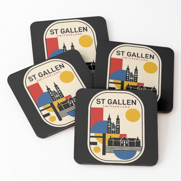 Item preview, Retro St Gallen Bauhaus Geometric Skyline designed and sold by k3rstman1.