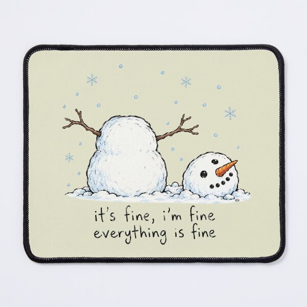 Item preview, Funny Meltdown Snowman Christmas designed and sold by SanipepaVase.