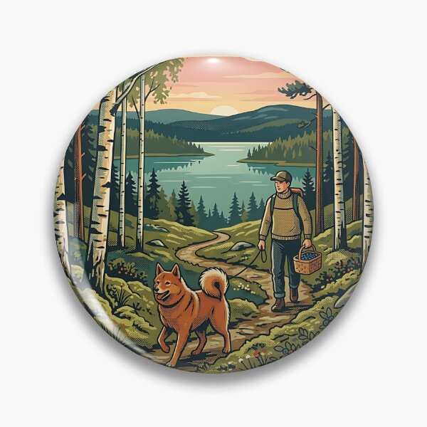 Item preview, Finnish Spitz Berry Trail Guide designed and sold by PictoVibe.