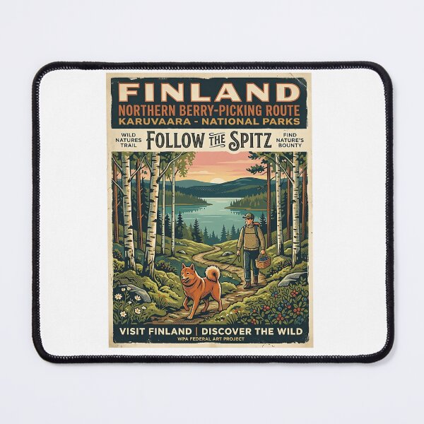 Item preview, Finnish Spitz Berry Trail Guide designed and sold by PictoVibe.