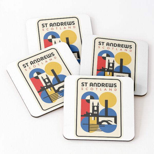 Item preview, Retro St Andrews Bauhaus Geometric Skyline designed and sold by k3rstman1.