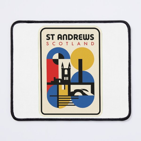 Item preview, Retro St Andrews Bauhaus Geometric Skyline designed and sold by k3rstman1.