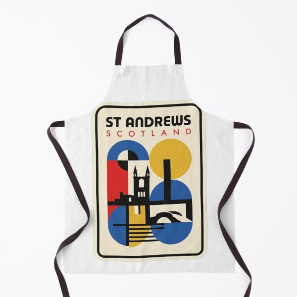 Item preview, Retro St Andrews Bauhaus Geometric Skyline designed and sold by k3rstman1.