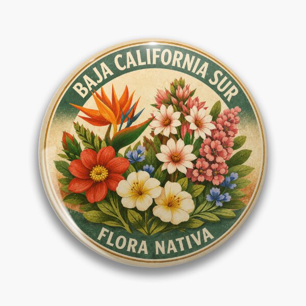 Item preview, Baja California Sur – Flora Nativa Vintage Botanical Sticker designed and sold by SachaMuru.
