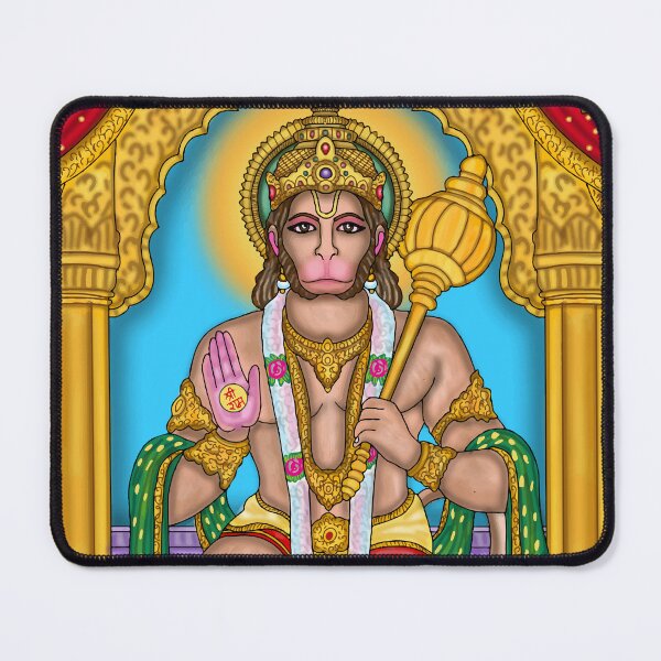 Item preview, Lord Hanuman Digital Drawing | Hindu Deity Spiritual Artwork designed and sold by Harshit_Digital_Arts.