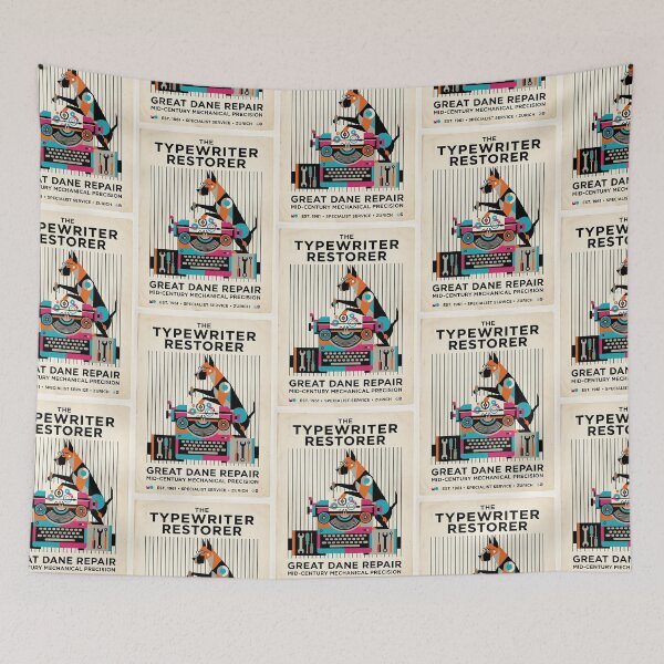 Item preview, Great Dane Typewriter Restorer designed and sold by PictoVibe.