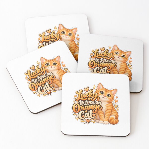 Item preview, Lucky to love a orange cat designed and sold by GyspySoulStudio.
