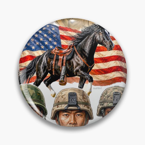 Item preview, WAR HORSE - BLACK JACK - American's Legendary Military Horse designed and sold by DBM Photo Art 1.