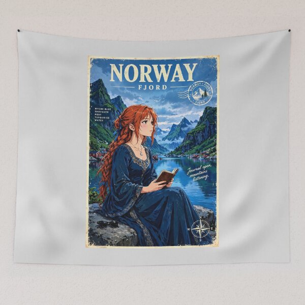 Item preview, Norway — Lofoten Islands — A Deep Blue Escape Among Arctic Mountains and Fjords designed and sold by DibujandoPorfa.