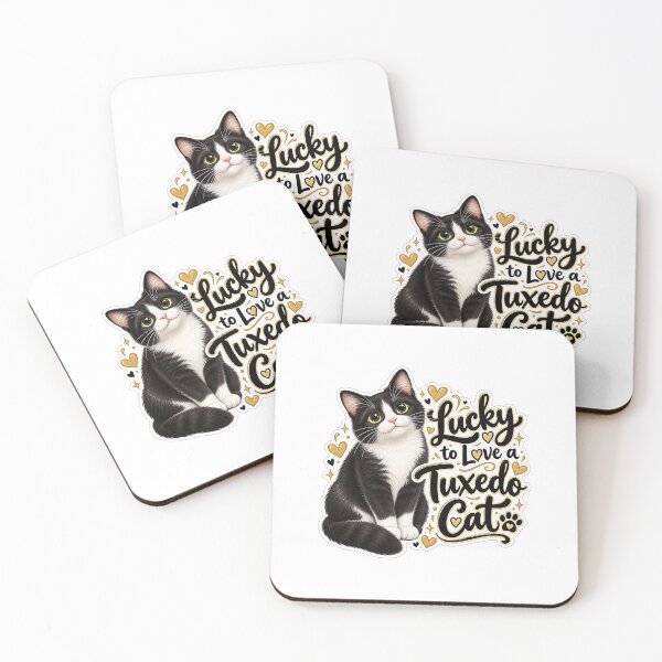 Item preview, Lucky to love a Tuxedo cat designed and sold by GyspySoulStudio.
