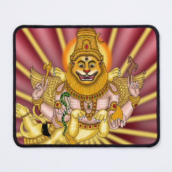 Item preview, Lord Sharabh Digital Drawing | Sharabha Hindu Deity Mythology Art designed and sold by Harshit_Digital_Arts.