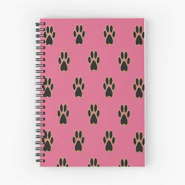 Item preview, Golden Pointer Dog Heart and Pink Paw Prints Pattern designed and sold by Breezes-of-Ida.