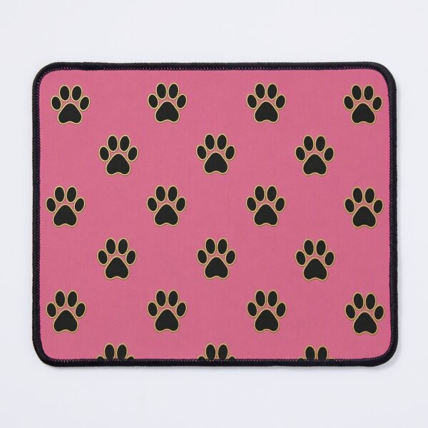 Item preview, Golden Pointer Dog Heart and Pink Paw Prints Pattern designed and sold by Breezes-of-Ida.