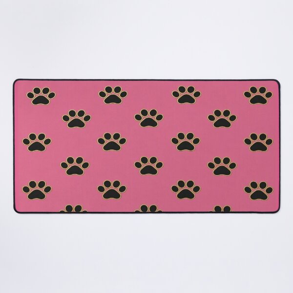 Item preview, Golden Pointer Dog Heart and Pink Paw Prints Pattern designed and sold by Breezes-of-Ida.