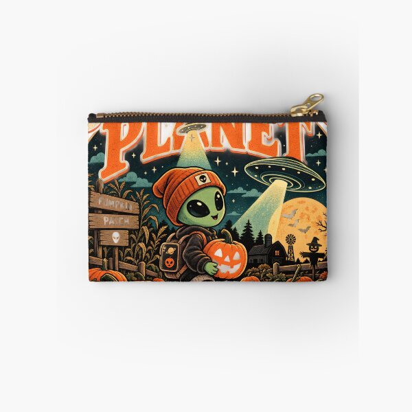 Item preview, Just Visiting This Planet Cute Alien Pumpkin Patch Retro Halloween designed and sold by suthee navakul.