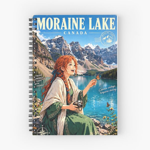 Item preview, Canada — Moraine Lake — A Joyful Morning Beside the Turquoise Mountain Wilderness designed and sold by DibujandoPorfa.