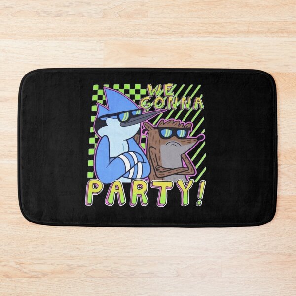 Artikelvorschau, Wir werden feiern – Retro Mordecai und Rigby entworfen und verkauft von circliqueart.