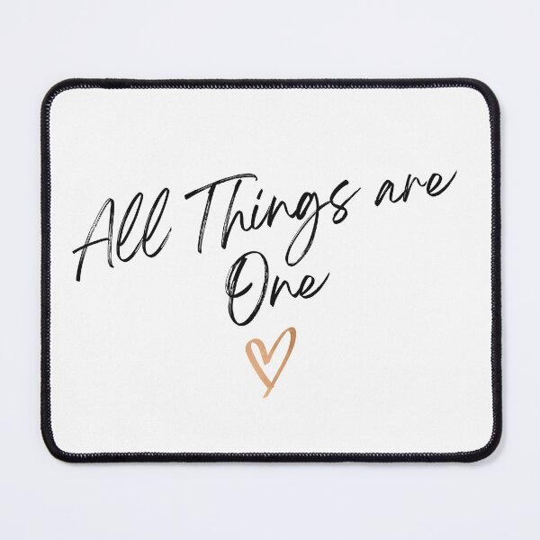 Item preview, All Things are One Minimalist Spiritual Unity Quote with Heart designed and sold by HYPNK.