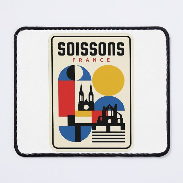 Item preview, Retro Soissons Bauhaus Geometric Skyline designed and sold by k3rstman1.